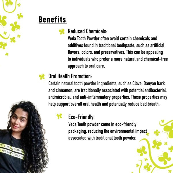 வேதா பல் தூள் - 50 கிராம்